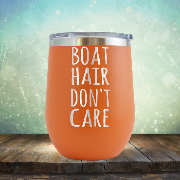 Boat Hair Don&#39;t Care - Stemless Wine Cup