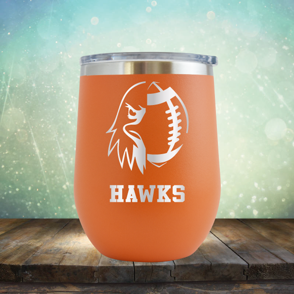Hawks Football - Stemless Wine Cup
