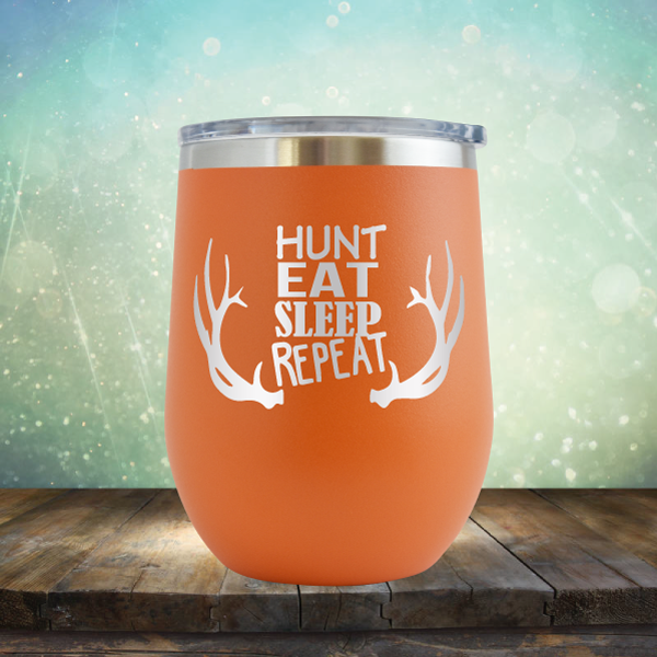 Hunt Eat Sleep Repeat - Stemless Wine Cup