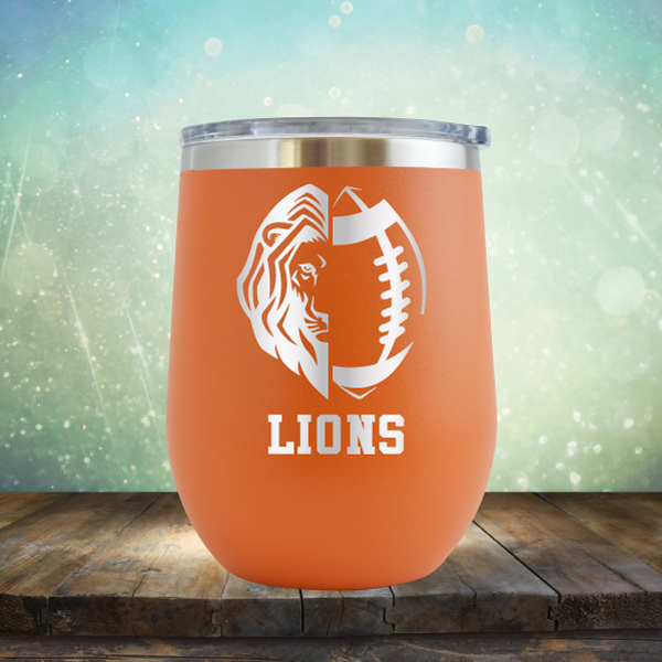 Lions Football - Stemless Wine Cup