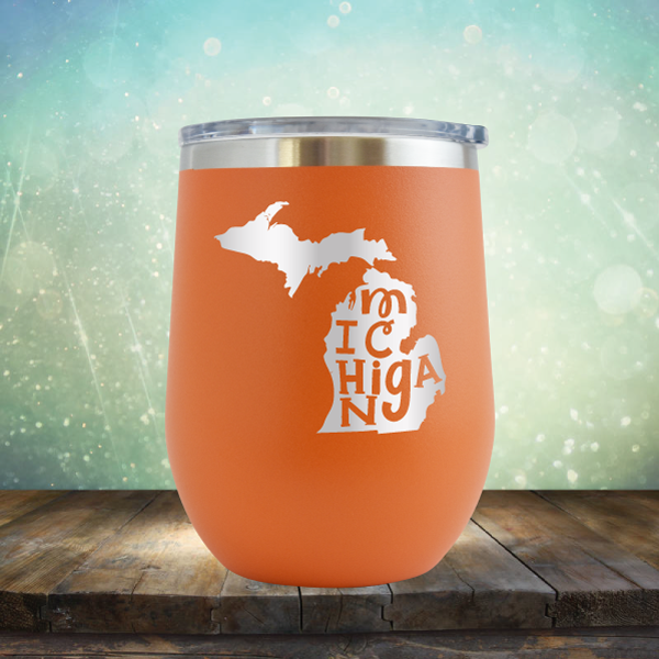 Michigan Outline - Stemless Wine Cup