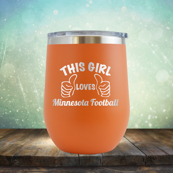 This Girl Loves Minnesota Football - Stemless Wine Cup