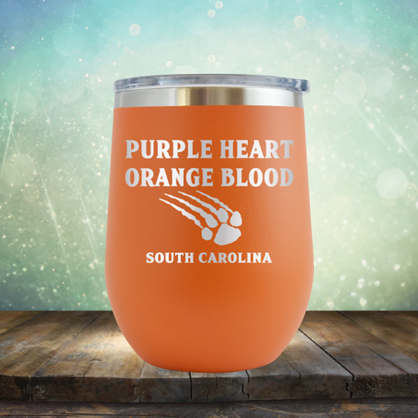 Purple Heart Orange Blood - Stemless Wine Cup