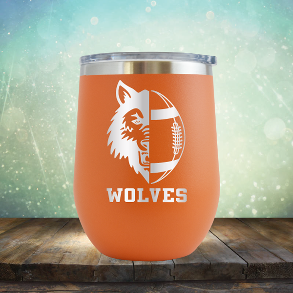 Wolves Football - Stemless Wine Cup