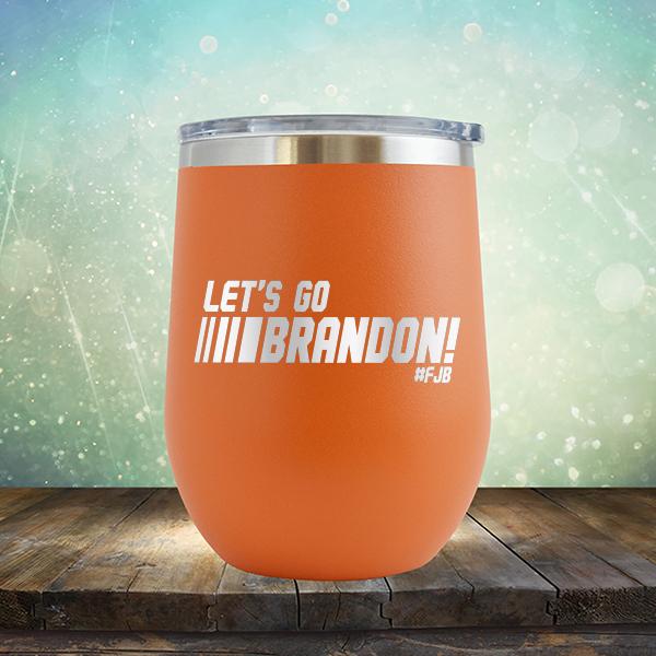 Let&#39;s Go Brandon FJB Racing - Stemless Wine Cup