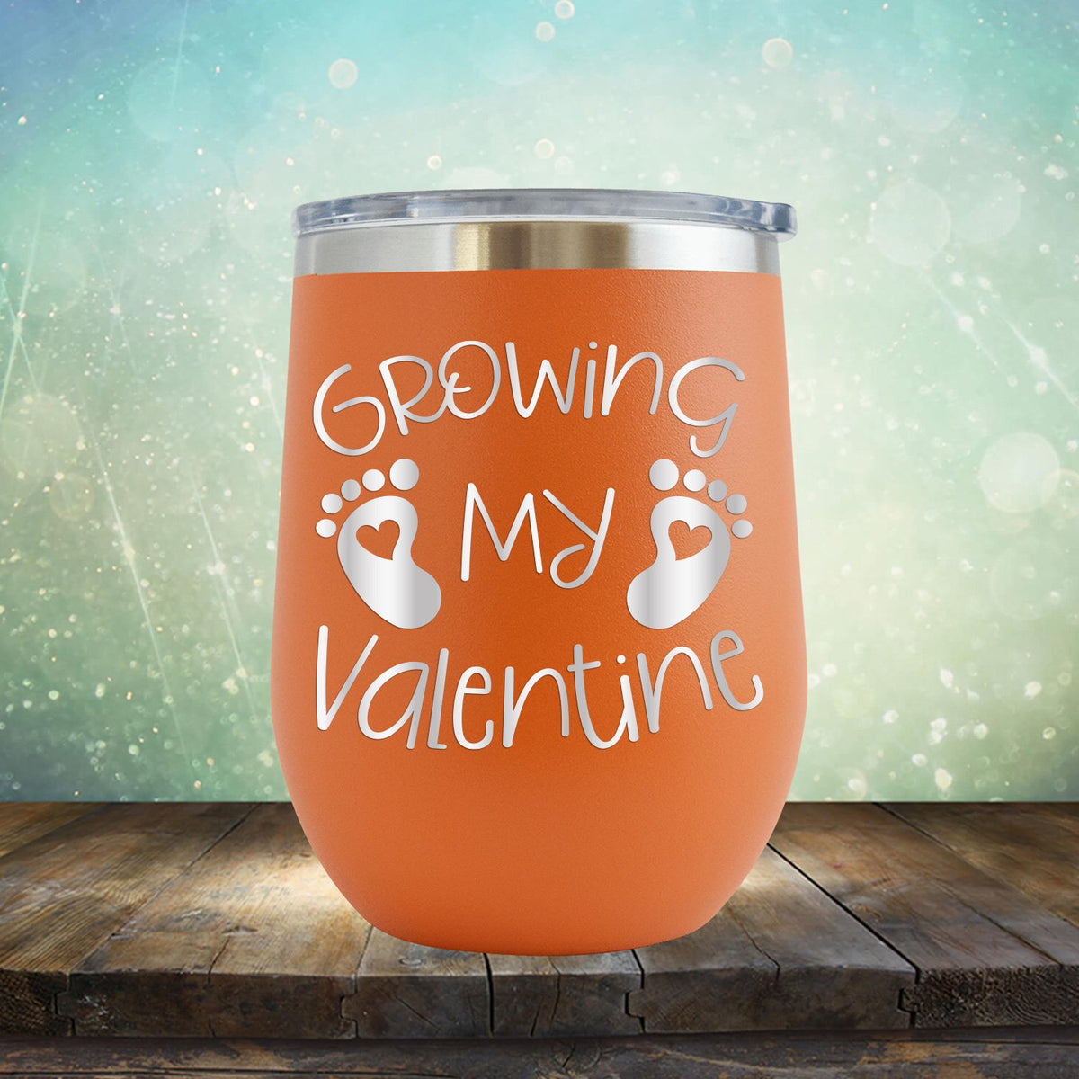 Growing My Valentine - Stemless Wine Cup