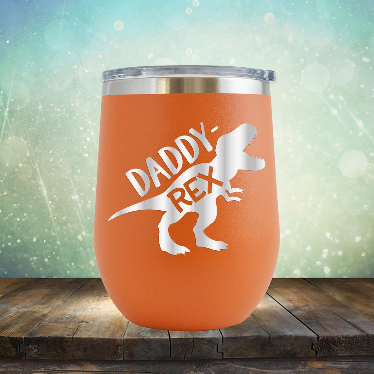 Daddy Rex Dinosaur - Stemless Wine Cup