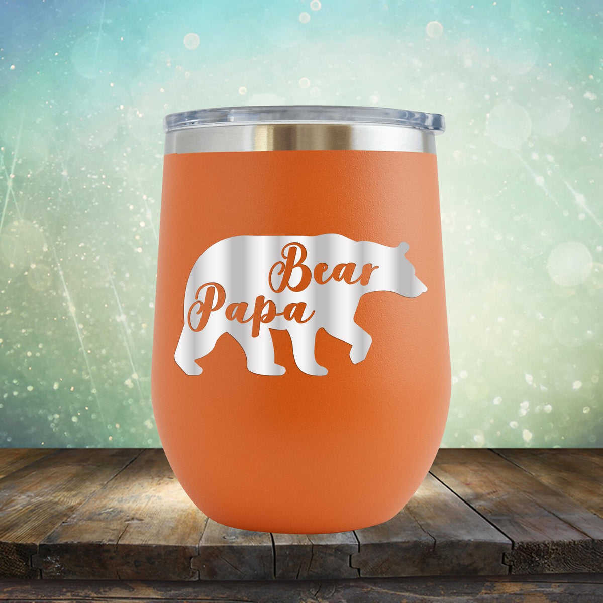 Papa Bear - Stemless Wine Cup