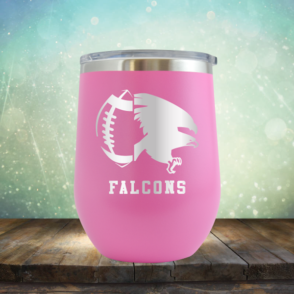 Falcons Football - Stemless Wine Cup