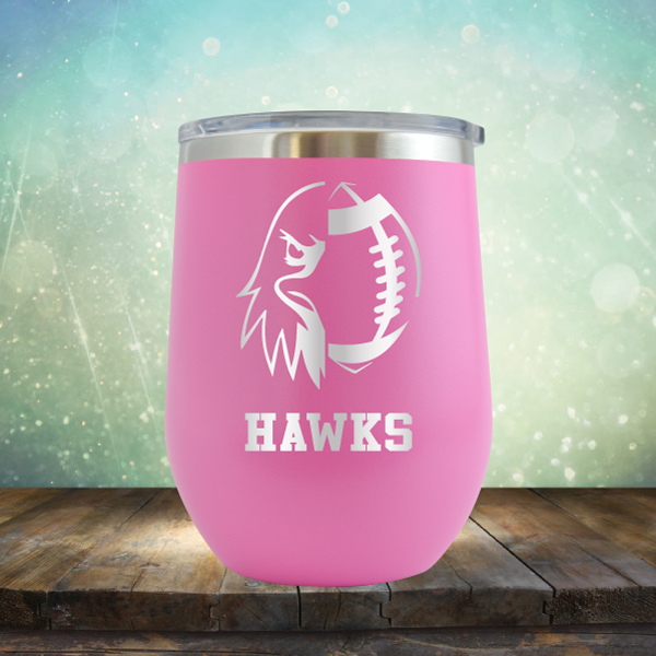 Hawks Football - Stemless Wine Cup