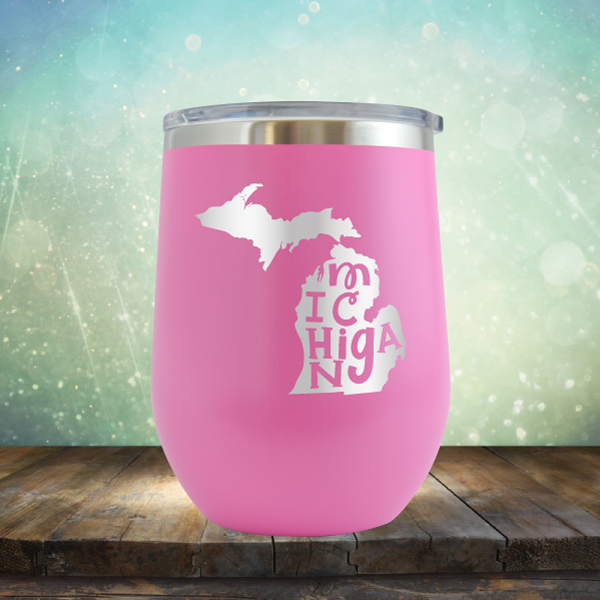 Michigan Outline - Stemless Wine Cup