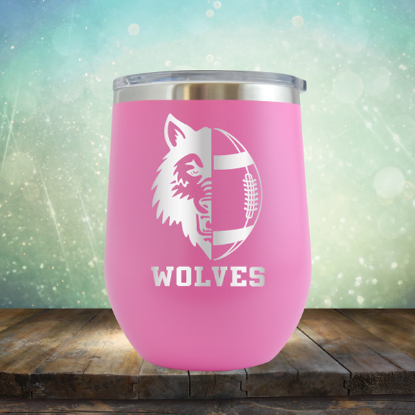 Wolves Football - Stemless Wine Cup