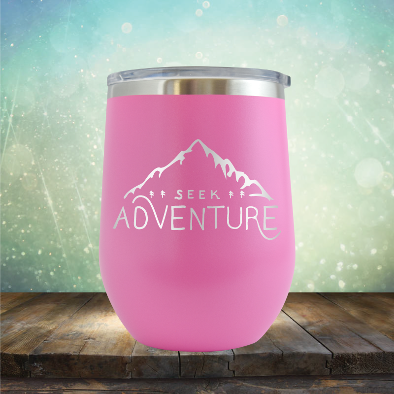 Seek Adventure - Stemless Wine Cup