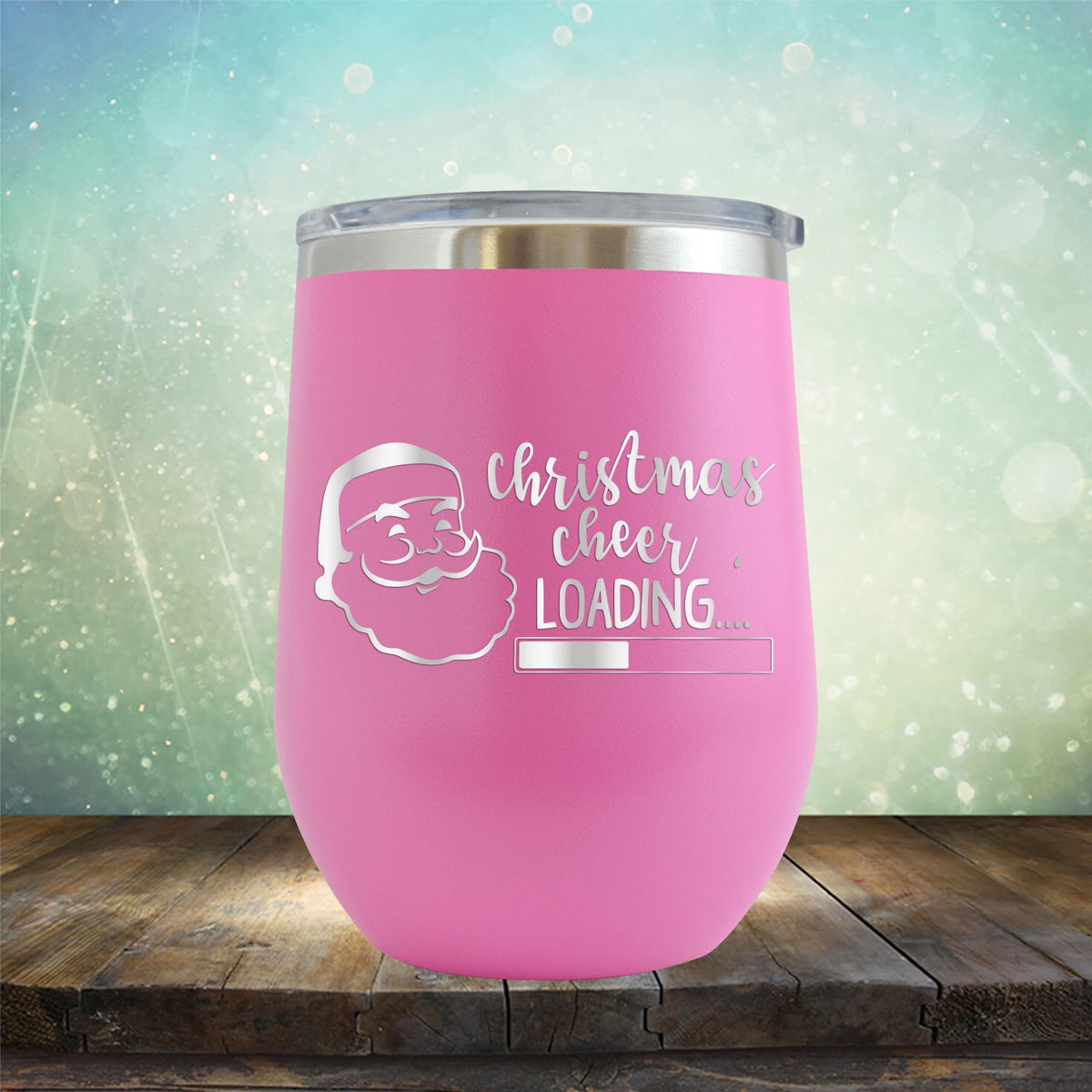 Christmas Cheer Loading - Stemless Wine Cup