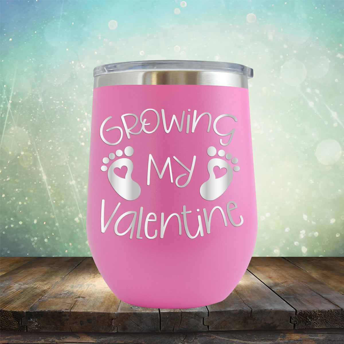 Growing My Valentine - Stemless Wine Cup