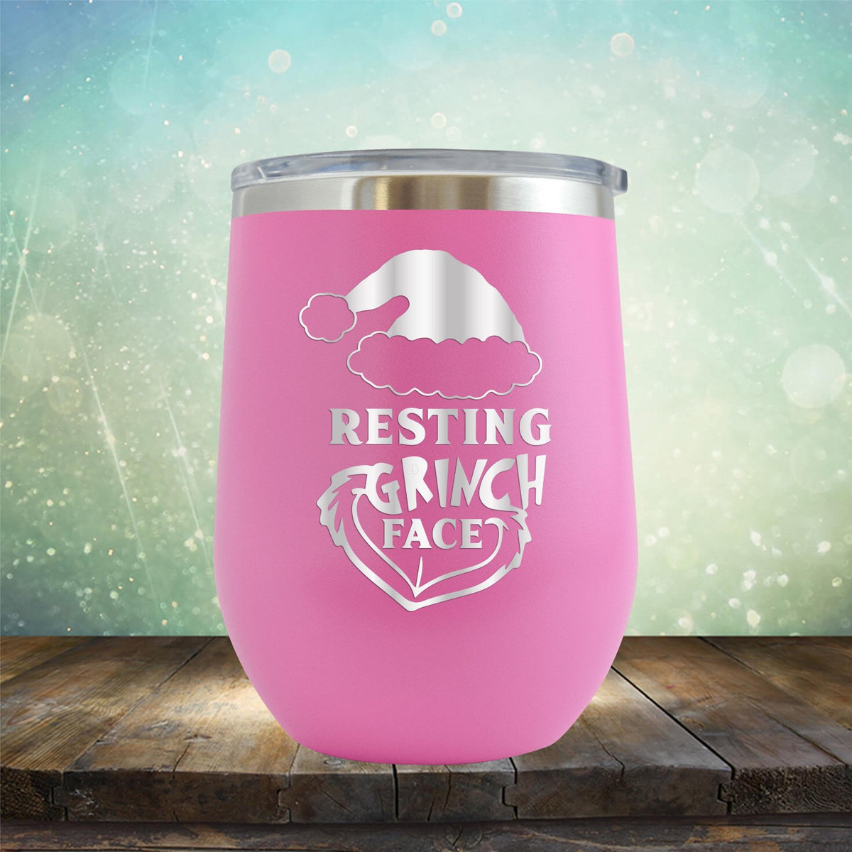 Resting Grinch Face - Wine Tumbler