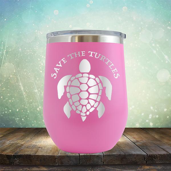 Save The Turtles - Stemless Wine Cup