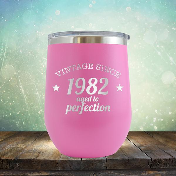 Vintage Since 1982 Aged to Perfection 39 Years Old - Stemless Wine Cup