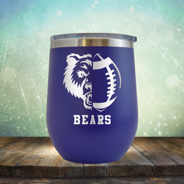 Bears Football - Stemless Wine Cup