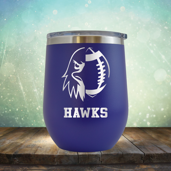Hawks Football - Stemless Wine Cup