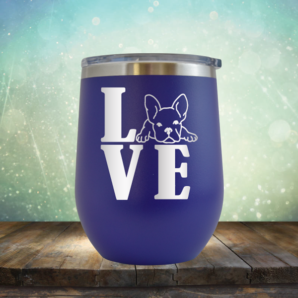 Love Frenchie - Stemless Wine Cup