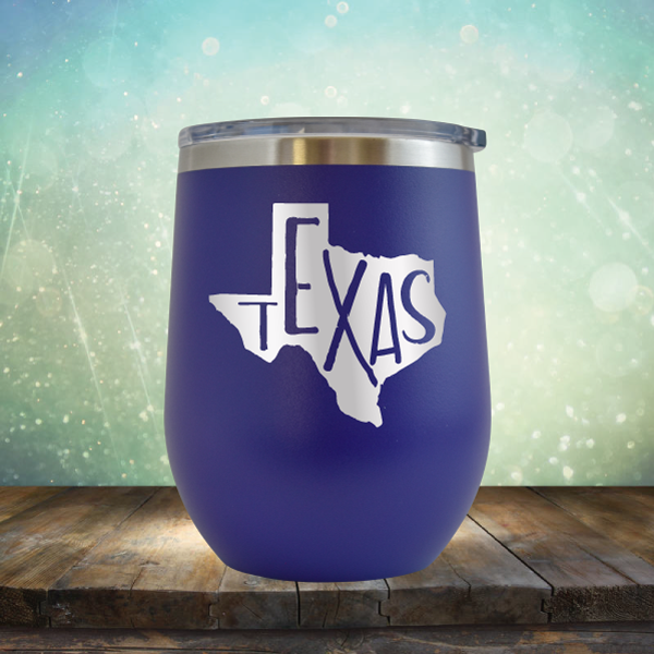 Texas Outline - Stemless Wine Cup