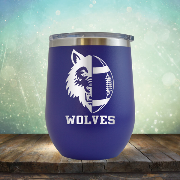 Wolves Football - Stemless Wine Cup