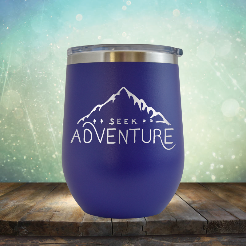 Seek Adventure - Stemless Wine Cup