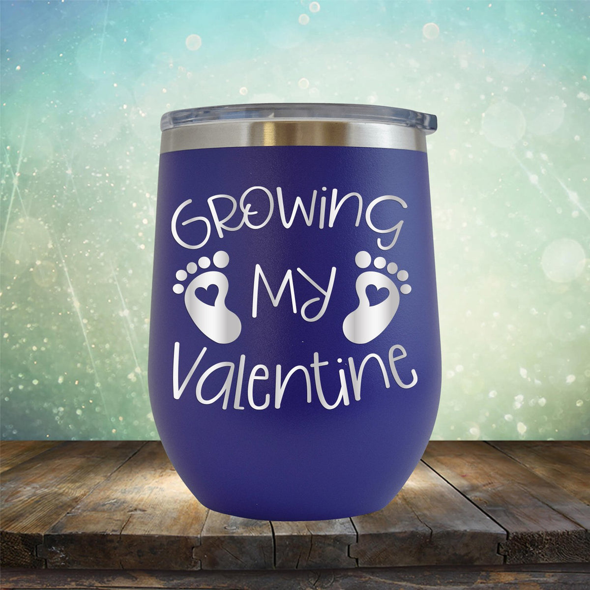 Growing My Valentine - Stemless Wine Cup