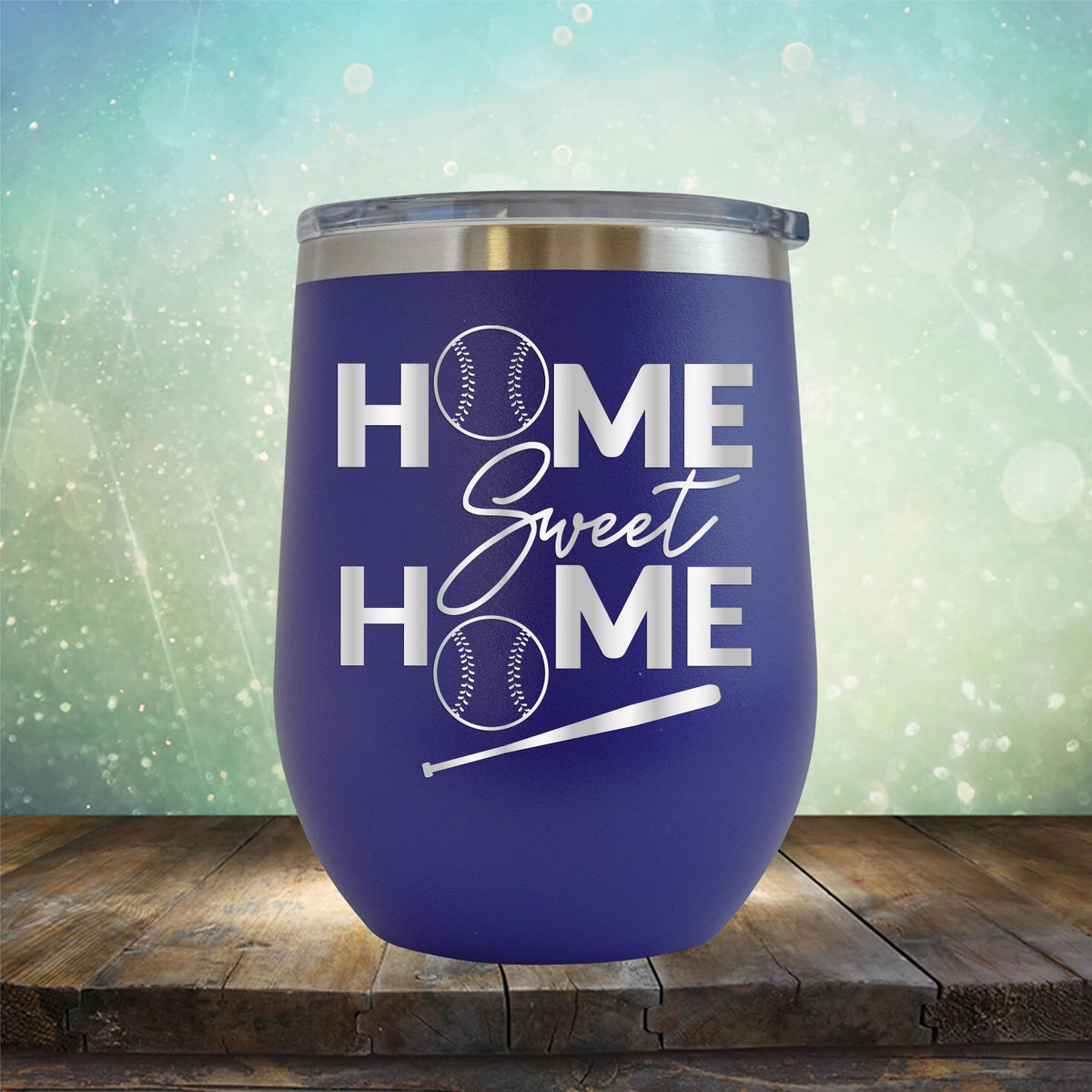 Home Sweet Home Baseball - Wine Tumbler