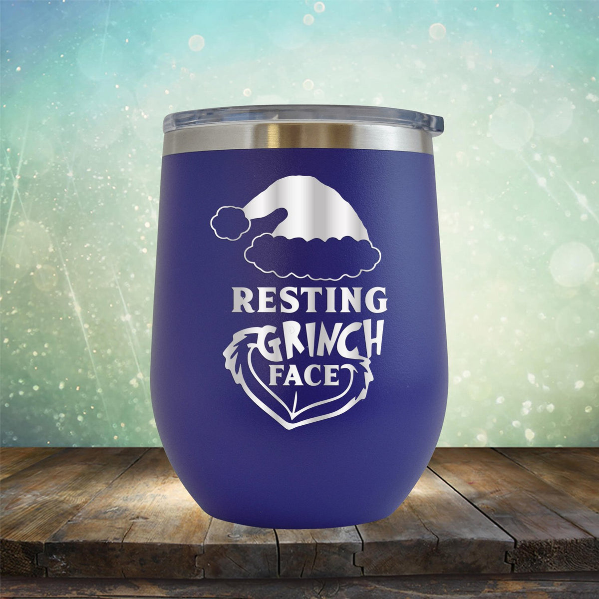 Resting Grinch Face - Wine Tumbler