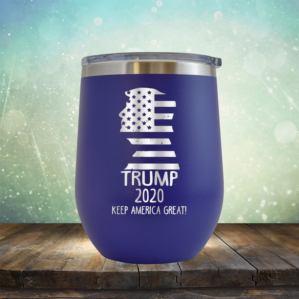 Trump 2020 Keep America Great - Stemless Wine Cup