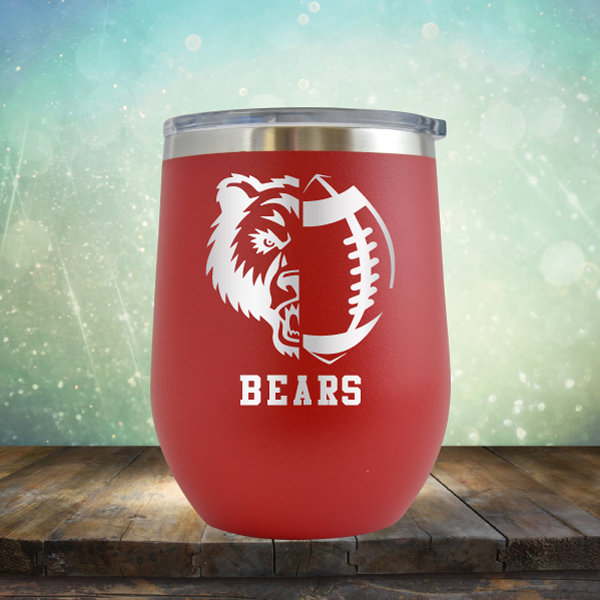 Bears Football - Stemless Wine Cup