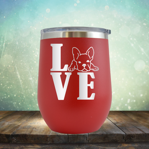 Love Frenchie - Stemless Wine Cup