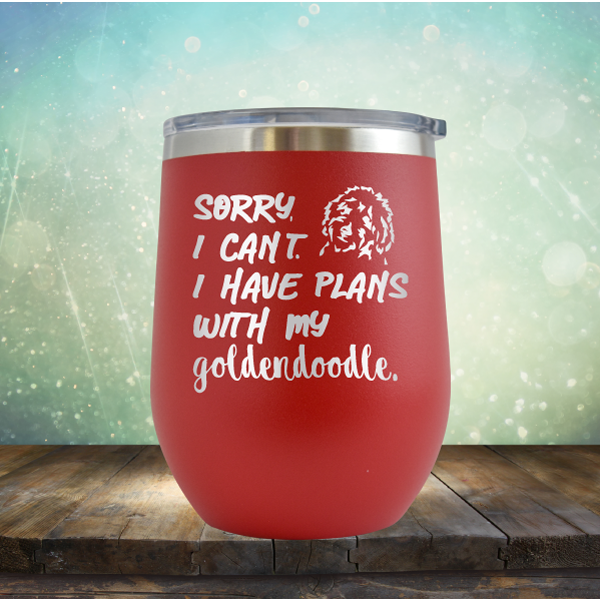 Sorry I Can&#39;t, I Have Plans With My Shih Tzu - Stemless Wine Cup