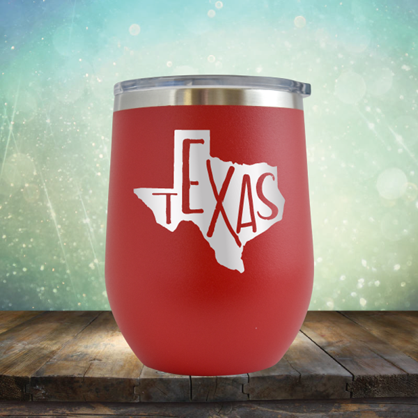 Texas Outline - Stemless Wine Cup