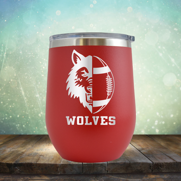 Wolves Football - Stemless Wine Cup