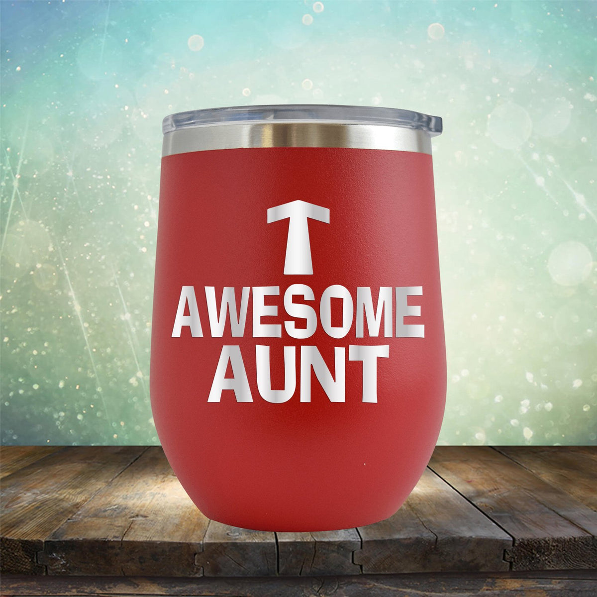 Awesome Aunt - Stemless Wine Cup