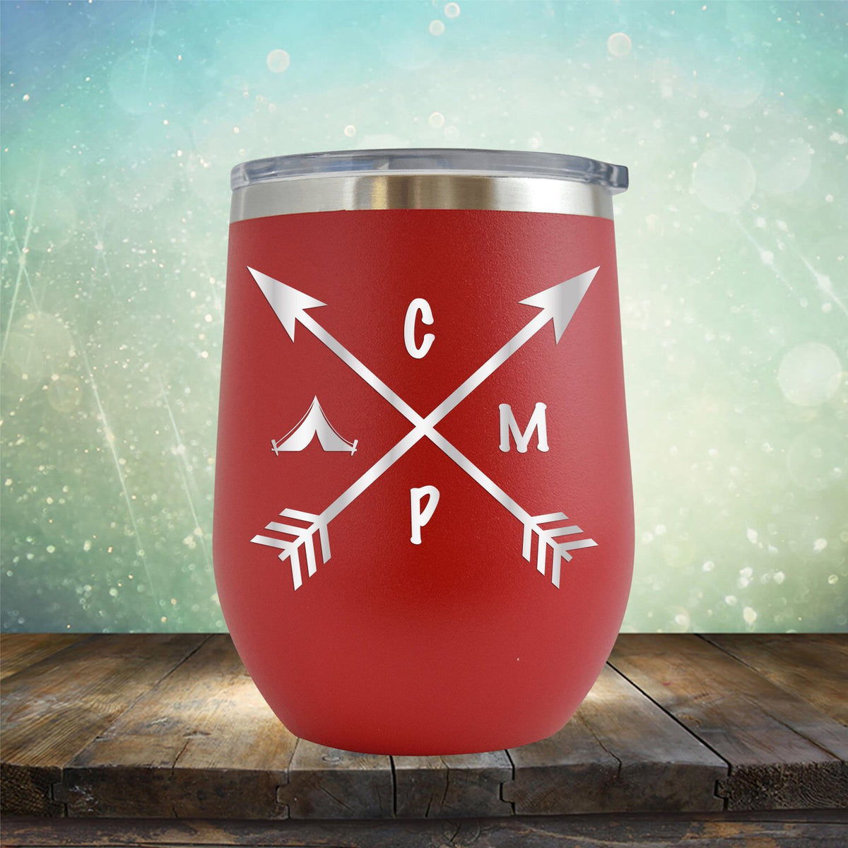 Camp with Arrows - Stemless Wine Cup