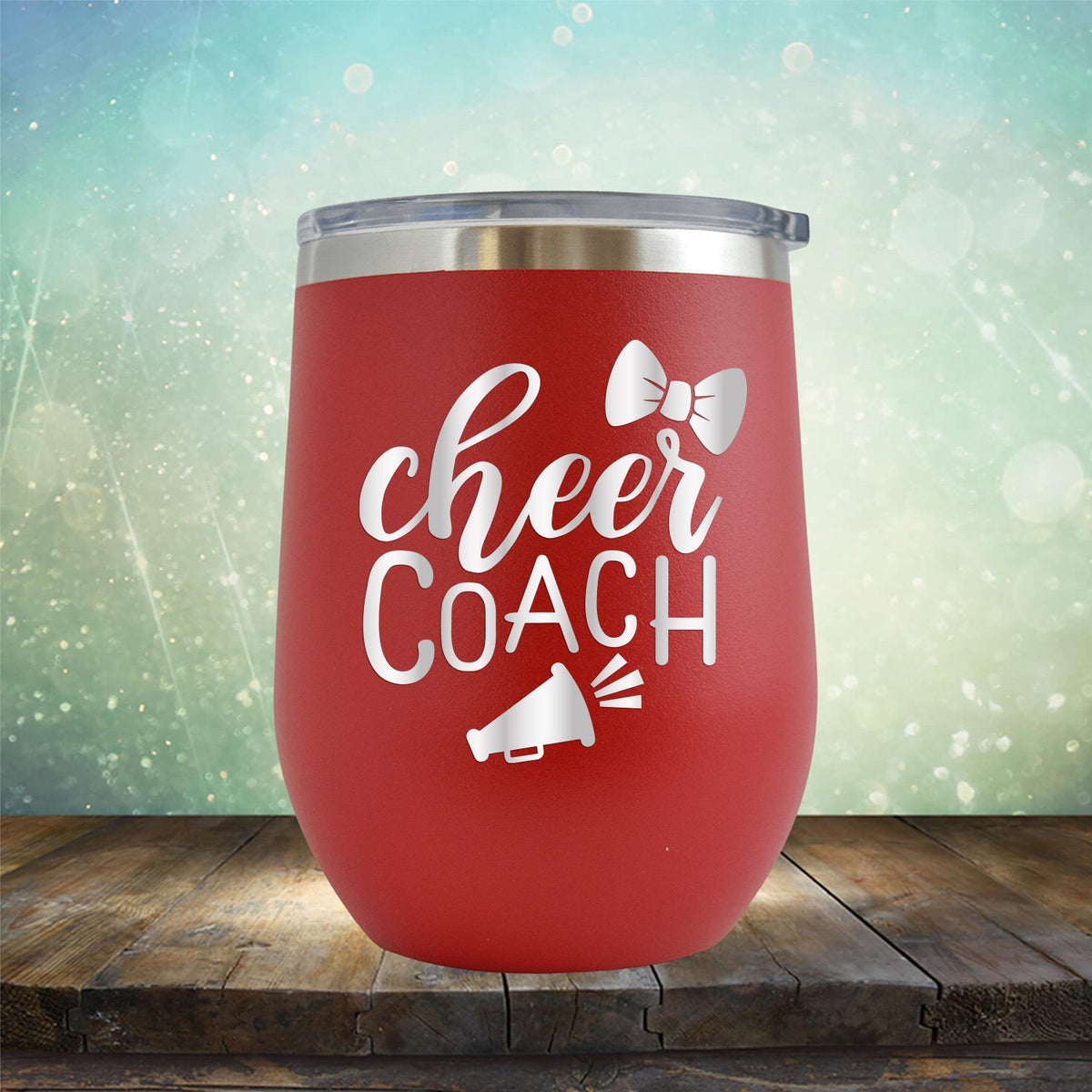 Cheer Coach - Stemless Wine Cup