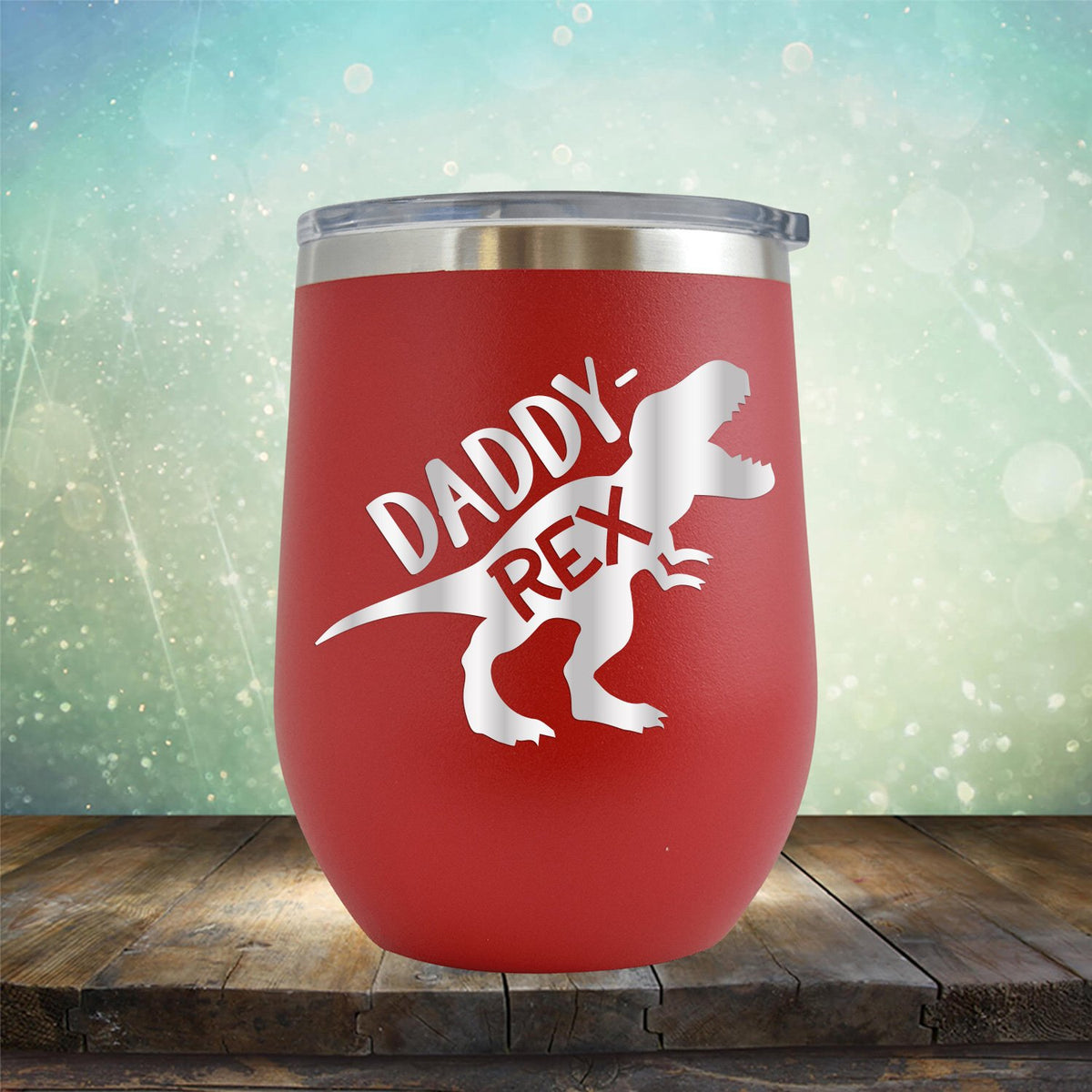 Daddy Rex Dinosaur - Stemless Wine Cup