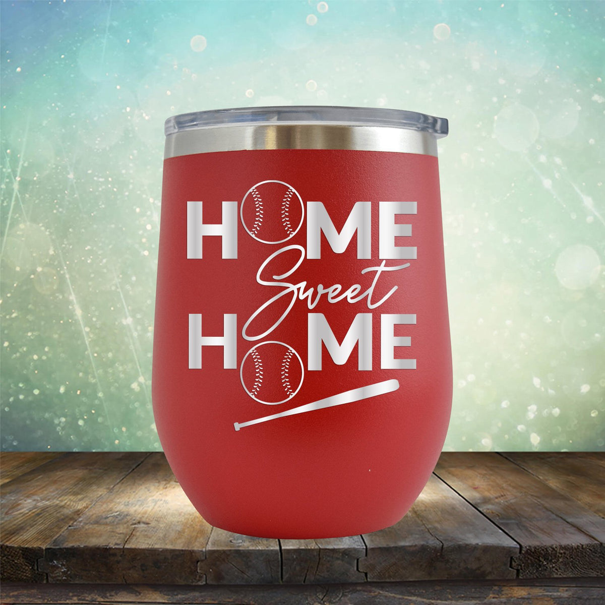 Home Sweet Home Baseball - Wine Tumbler