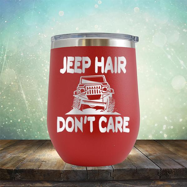 Jeep Hair Don't Care - Stemless Wine Cup