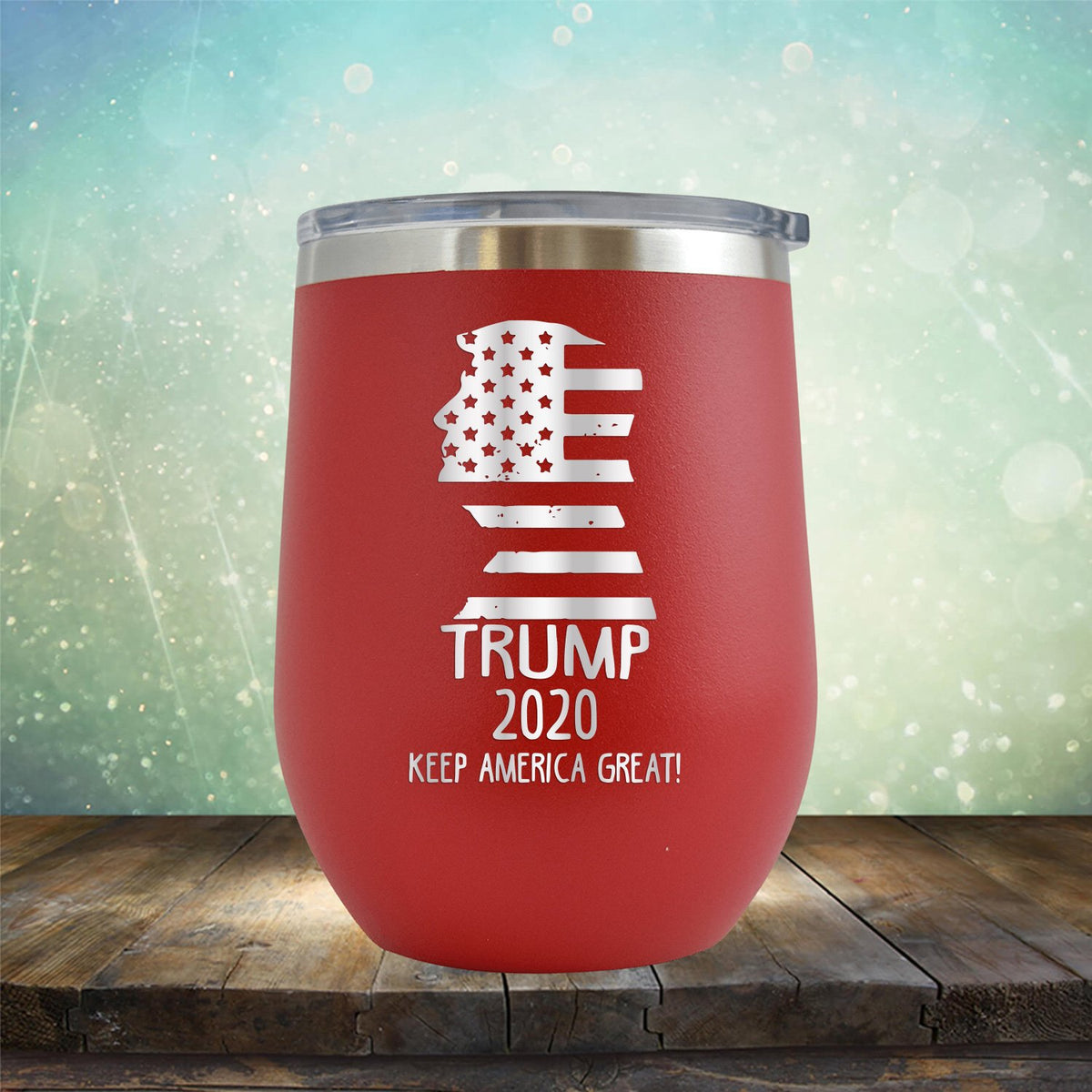 Trump 2020 Keep America Great - Stemless Wine Cup