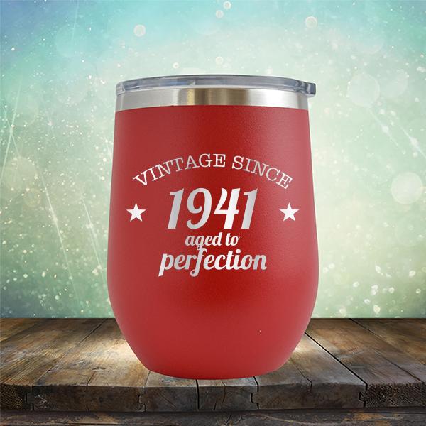 Vintage Since 1941 Aged to Perfection 80 Years Old - Stemless Wine Cup