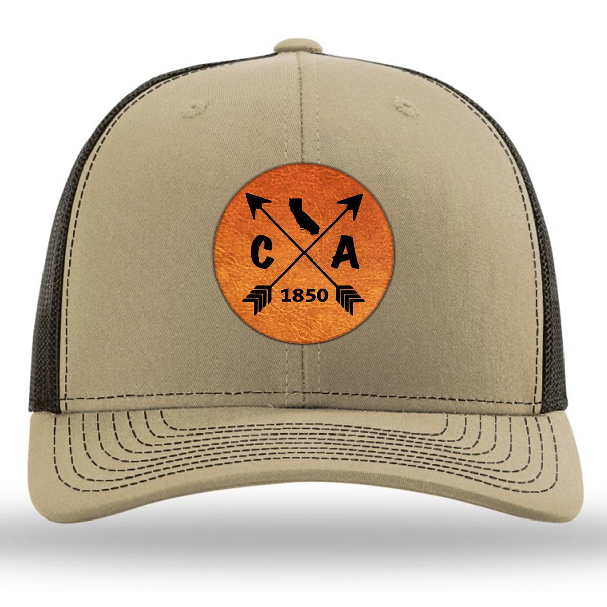 California State Arrows - Leather Patch Trucker Hat
