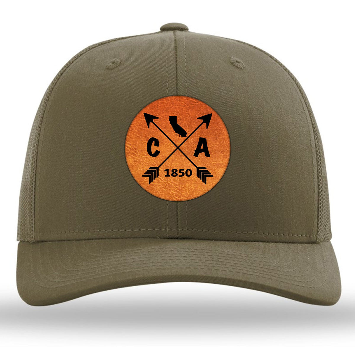 California State Arrows - Leather Patch Trucker Hat