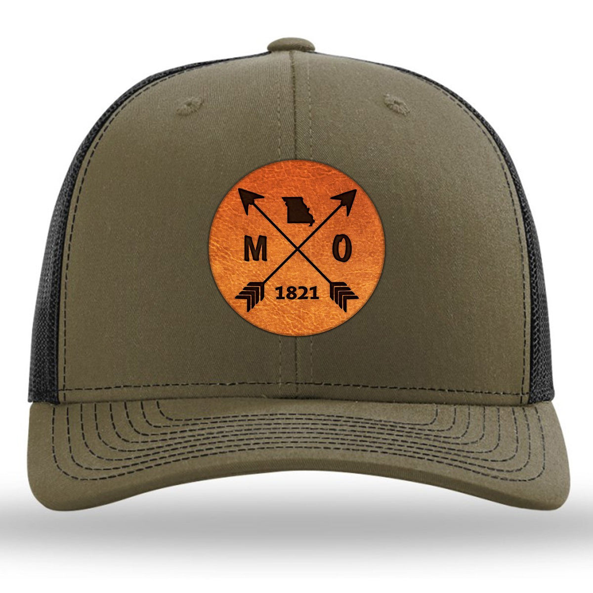 Missouri State Arrows - Leather Patch Trucker Hat