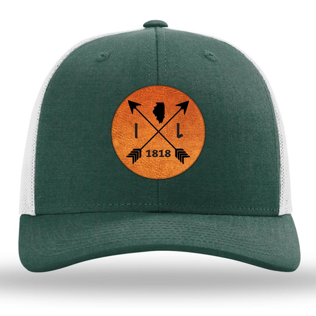 Illinois State Arrows - Leather Patch Trucker Hat