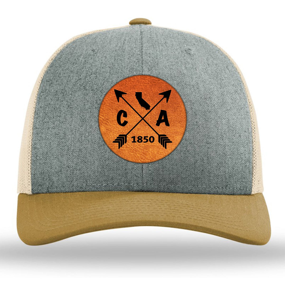 California State Arrows - Leather Patch Trucker Hat